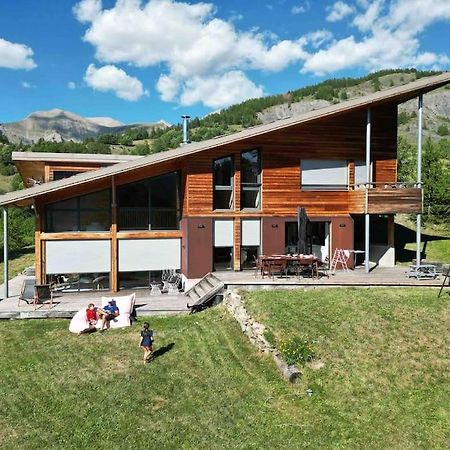 Chalet D'Architecte Avec Vue Panoramique Allos Buitenkant foto