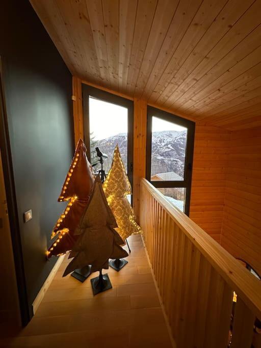Chalet D'Architecte Avec Vue Panoramique Allos Buitenkant foto