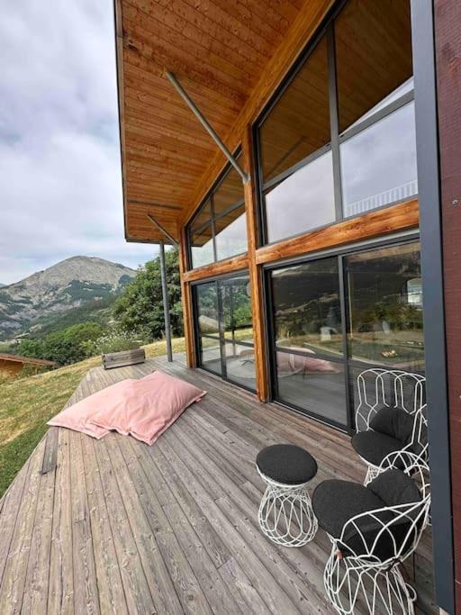 Chalet D'Architecte Avec Vue Panoramique Allos Buitenkant foto