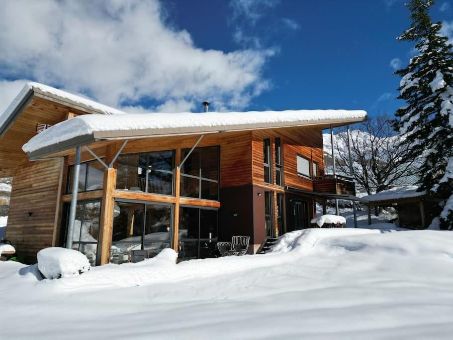 Chalet D'Architecte Avec Vue Panoramique Allos Buitenkant foto