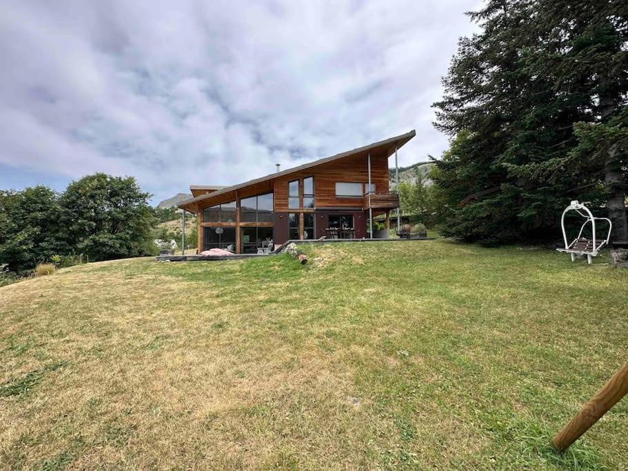 Chalet D'Architecte Avec Vue Panoramique Allos Buitenkant foto