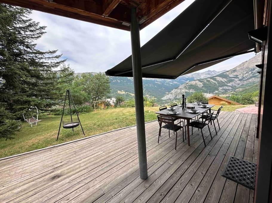 Chalet D'Architecte Avec Vue Panoramique Allos Buitenkant foto