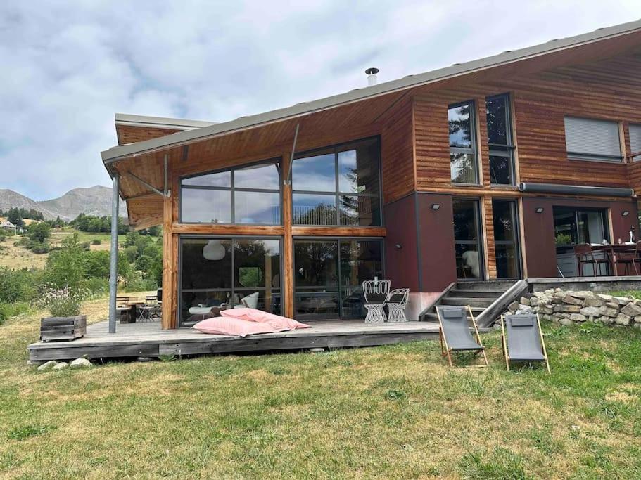 Chalet D'Architecte Avec Vue Panoramique Allos Buitenkant foto
