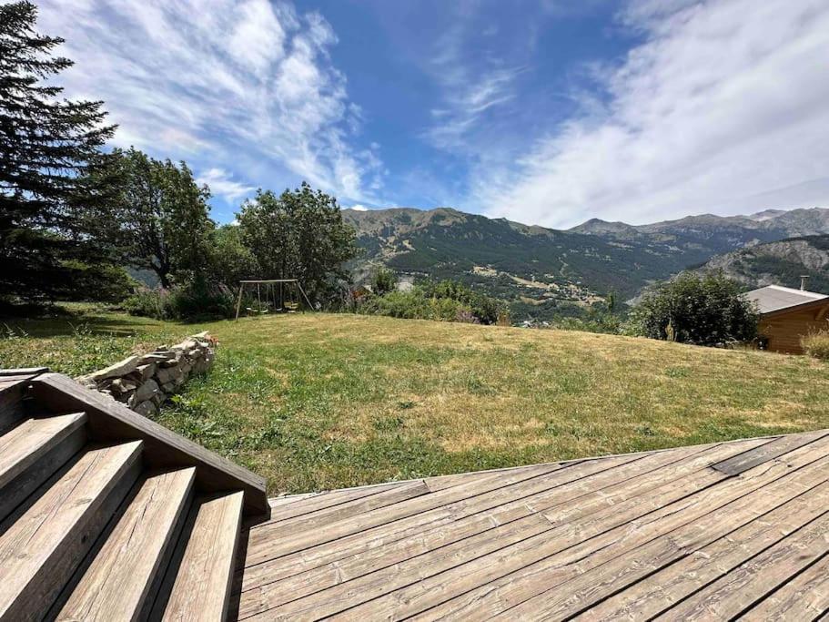Chalet D'Architecte Avec Vue Panoramique Allos Buitenkant foto