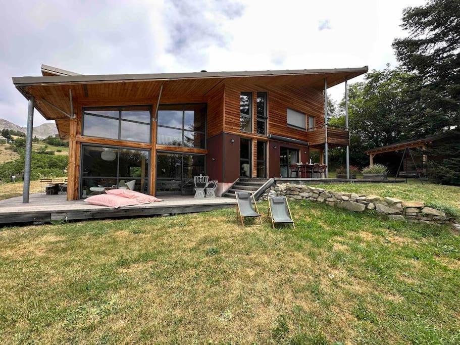 Chalet D'Architecte Avec Vue Panoramique Allos Buitenkant foto