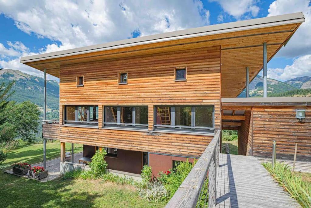 Chalet D'Architecte Avec Vue Panoramique Allos Buitenkant foto