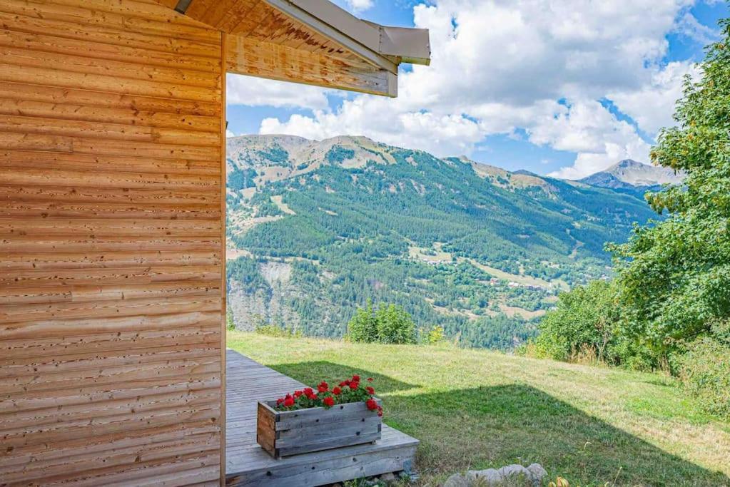 Chalet D'Architecte Avec Vue Panoramique Allos Buitenkant foto