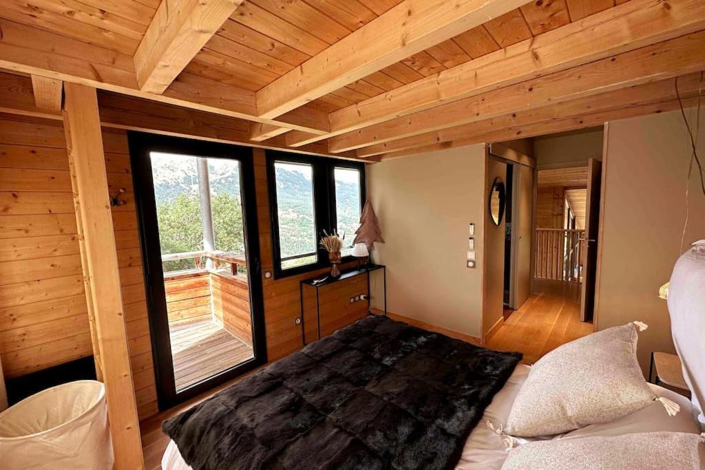 Chalet D'Architecte Avec Vue Panoramique Allos Buitenkant foto